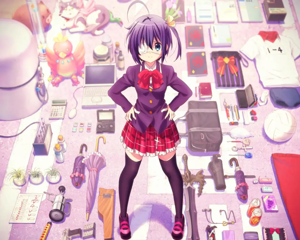 Karakter-karakter utama yang menggemaskan dalam Chuunibyou demo Koi ga Shitai! Gambar para karakter utama Chuunibyou demo Koi ga Shitai!