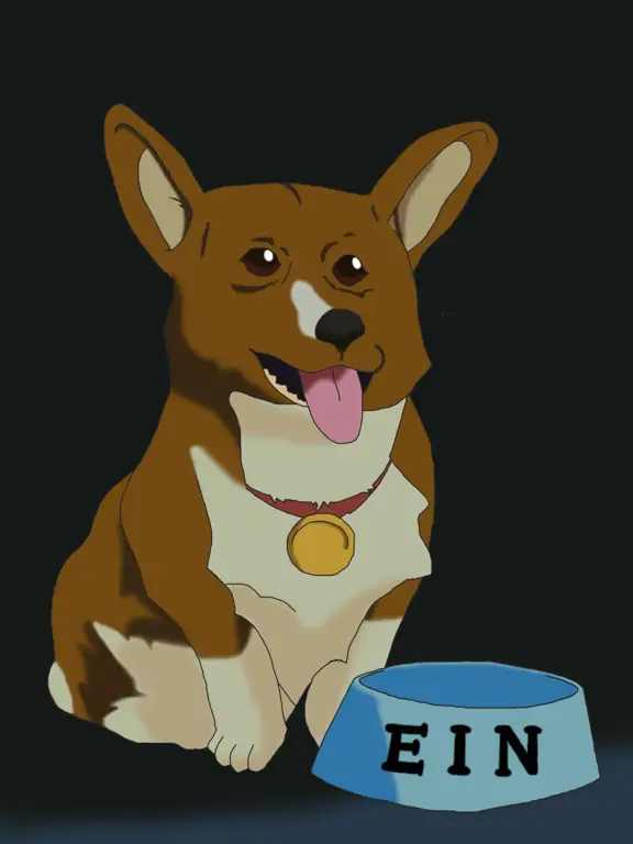 Ein, si anjing pintar yang setia Gambar Ein, anjing corgi pintar dalam anime Cowboy Bebop