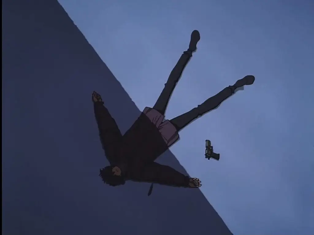 Pemandangan ruang angkasa yang spektakuler dalam Cowboy Bebop Gambar pemandangan ruang angkasa dalam Cowboy Bebop