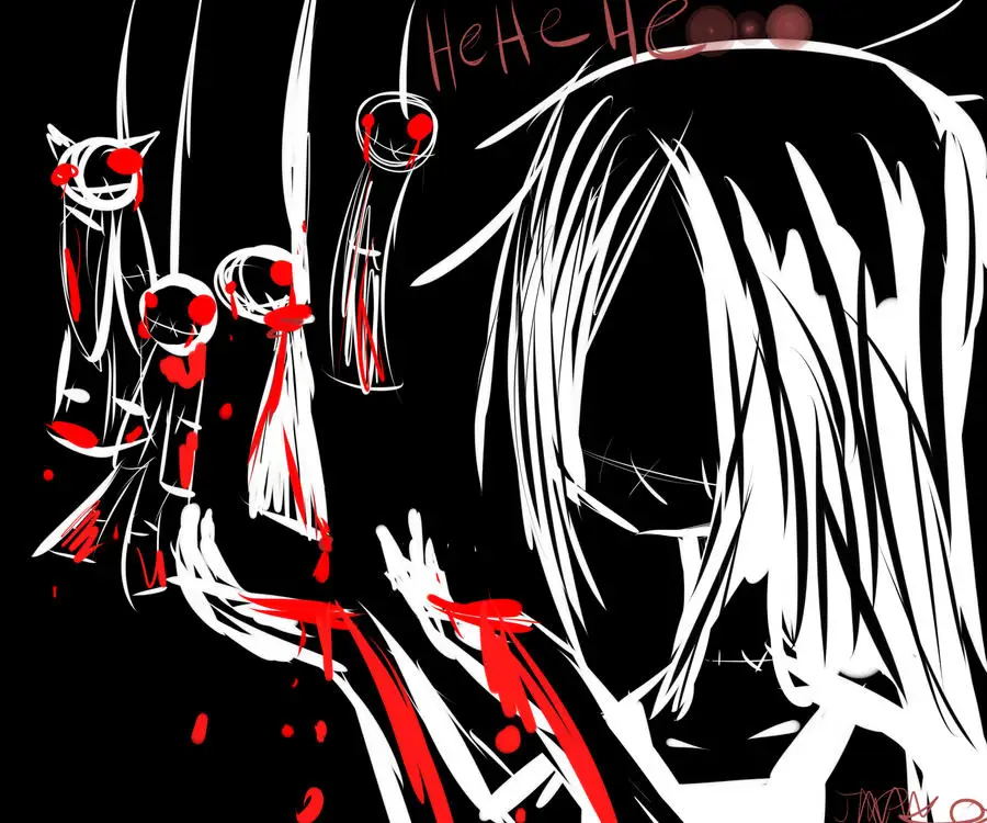 Contoh adegan menakutkan dalam anime Adegan menakutkan dalam anime