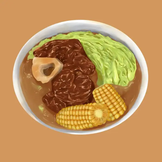 Ilustrasi makanan yang memperlihatkan detail dan warna yang menarik Ilustrasi makanan khas Jepang yang lezat