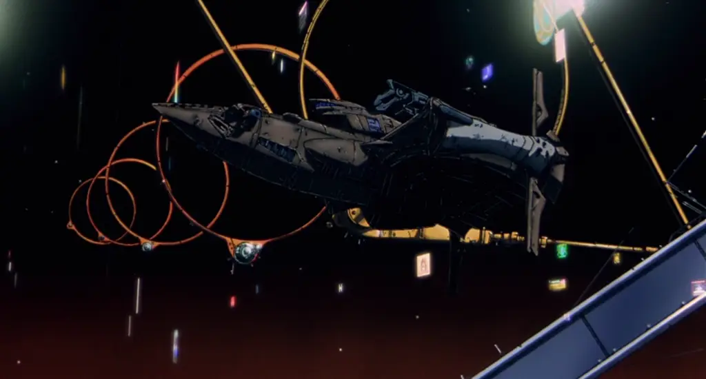 Pesawat Bebop, Rumah Para Pemburu Hadiah Gambar pesawat ruang angkasa Bebop.