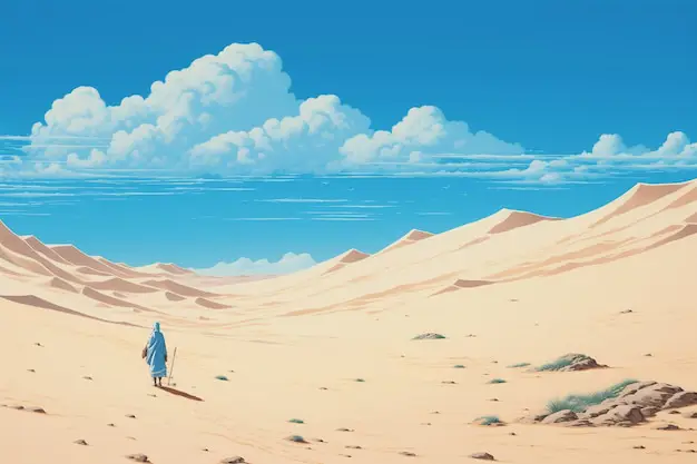 Suasana dunia fantasi yang indah dalam anime Pemandangan dunia fantasi di anime