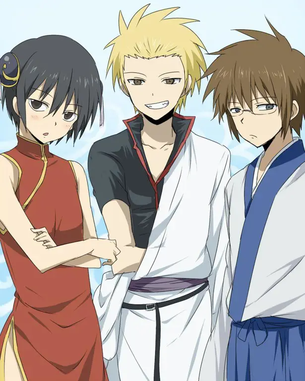 Para siswa SMA yang penuh energi Karakter-karakter utama Danshi Koukousei no Nichijou