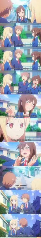 Adegan Lucu Gambar adegan lucu dari anime Danshi Koukousei no Nichijou