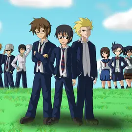 Karakter-karakter utama dalam anime Danshi Koukousei no Nichijou Gambar para karakter utama Danshi Koukousei no Nichijou