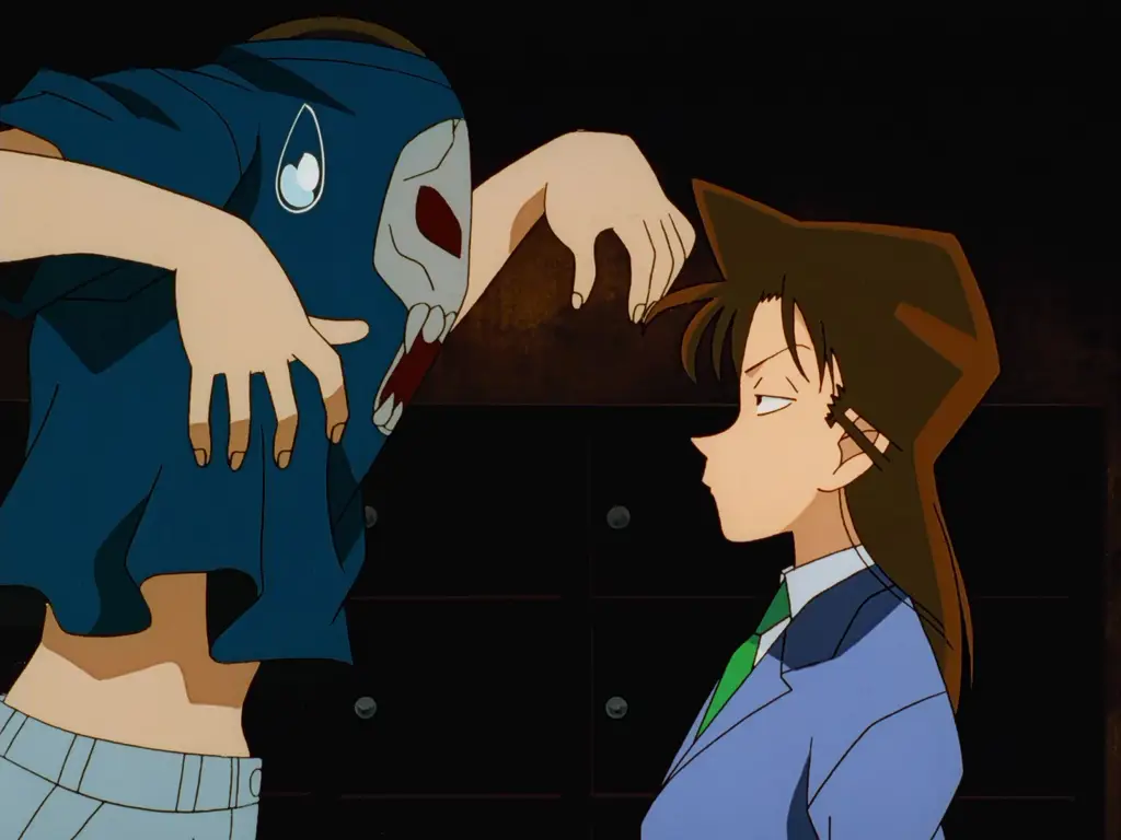 Conan sedang memecahkan sebuah misteri yang rumit Gambar Conan sedang memecahkan sebuah kasus