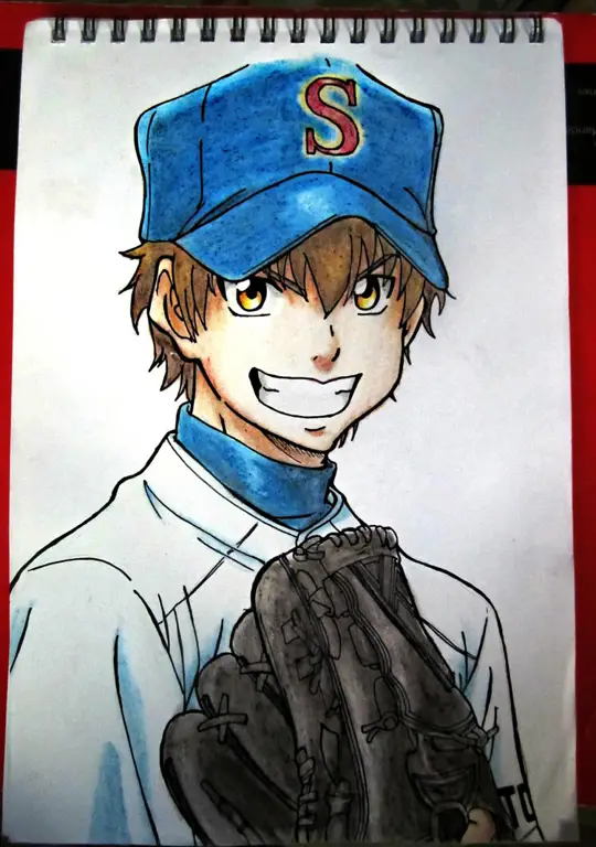 Potret Eijun Sawamura, Sang Pitcher Berbakat Karakter utama Eijun Sawamura dari Diamond no Ace