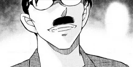 Momen menegangkan saat Conan memecahkan sebuah kasus Gambar Conan sedang memecahkan kasus
