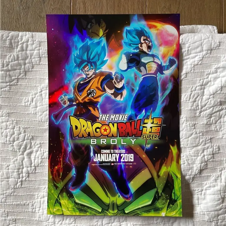 Poster resmi film Dragon Ball Super: Broly Poster film Dragon Ball Super: Broly