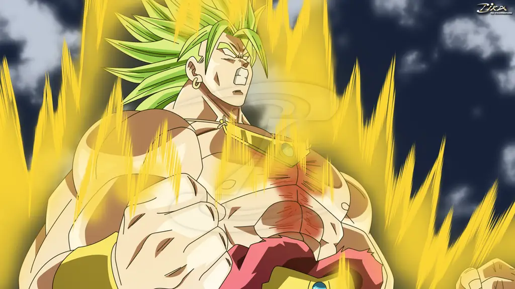 Kekuatan Legendaris Broly Transformasi Broly menjadi Super Saiyan Legendaris
