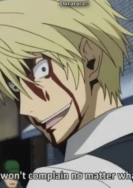 Aksi menegangkan di Ikebukuro Adegan aksi menegangkan dalam anime Durarara!!