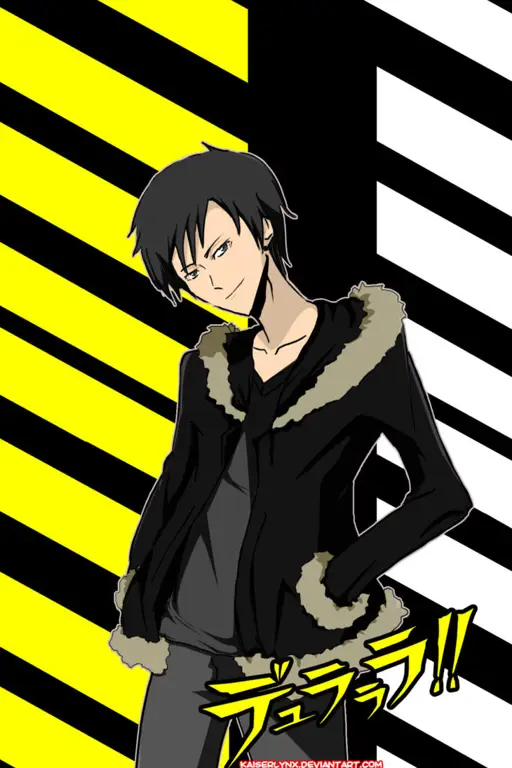 Izaya Orihara, Dalang di Balik Kejadian di Ikebukuro Gambar Izaya Orihara, karakter antagonis yang licik dari anime Durarara!!