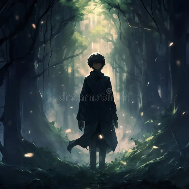 Karakter Anime Gelap dan Misterius Gambar karakter anime dengan penampilan gelap dan misterius