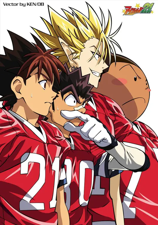 Poster anime Eyeshield 21 yang menarik Poster Anime Eyeshield 21