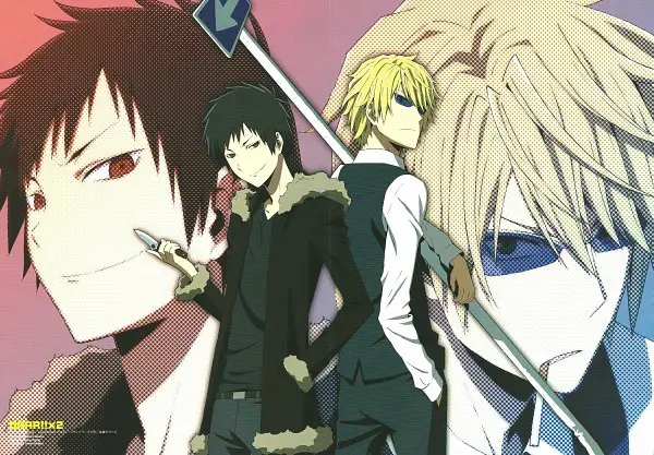 Salah satu adegan ikonik pertarungan dalam Durarara!! Perkelahian antara Izaya Orihara dan Shizuo Heiwajima
