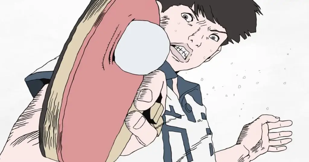 Adegan Aksi Seru di Eyeshield 21 Gambar adegan aksi pertandingan sepak bola Amerika di anime
