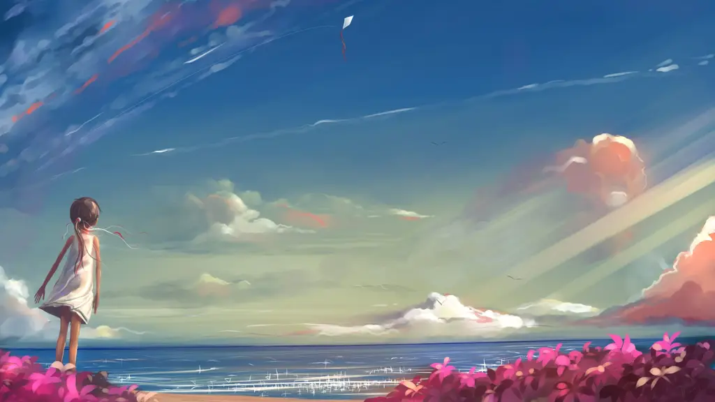 Suasana yang nyaman dan menenangkan Pemandangan yang menenangkan dari anime