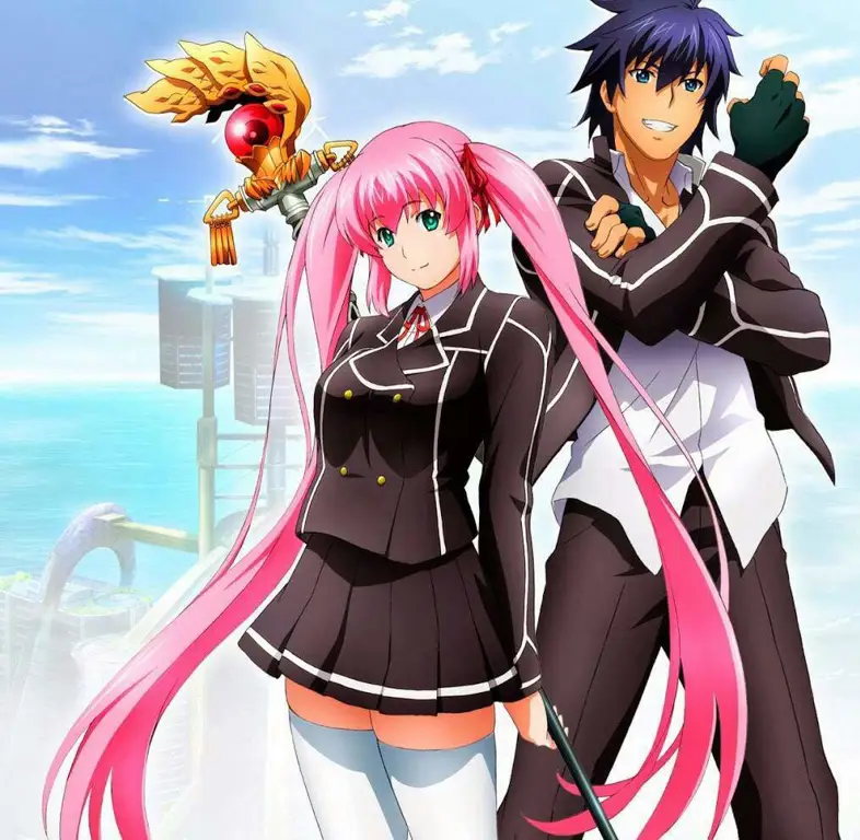 Visual Kunci Anime Visual kunci anime Hagure Yuusha no Aesthetica yang menampilkan para karakter utama