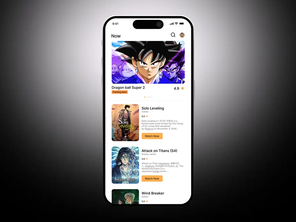 Aplikasi Streaming Anime di Ponsel Gambar aplikasi streaming anime di ponsel