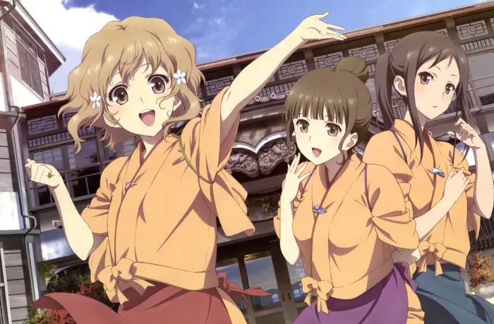 Para Tokoh Hanasaku Iroha Karakter-karakter utama dalam anime Hanasaku Iroha