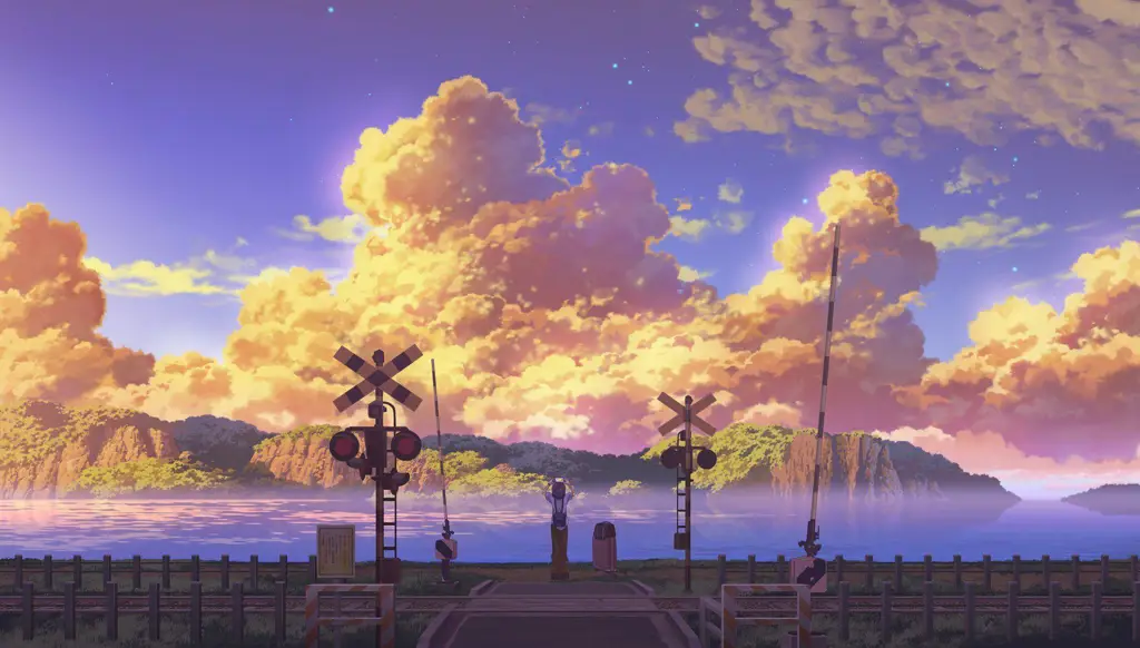 Suasana musim panas yang indah dalam film Pemandangan musim panas anime