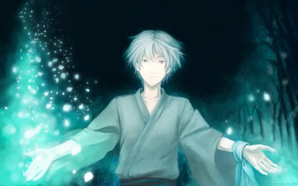 Keindahan Hutan Tempat Hotaru dan Gin Bertemu Pemandangan hutan dalam anime Hotarubi no Mori e