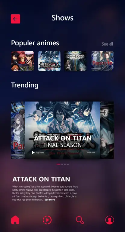 Menikmati Anime di Platform Streaming Legal Antarmuka platform streaming anime legal