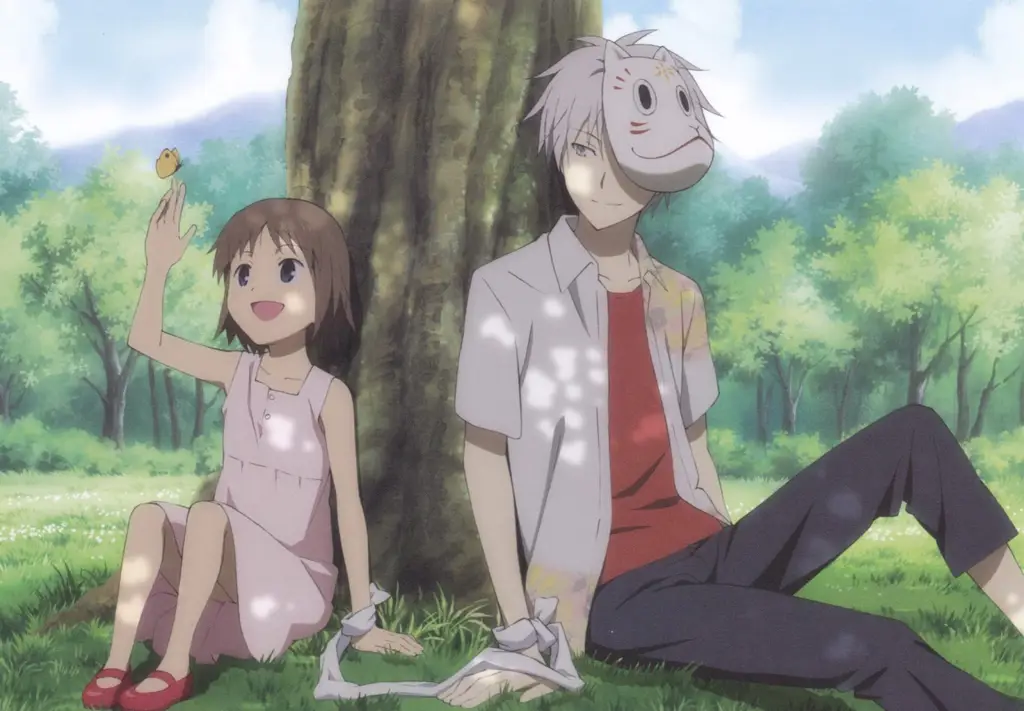 Hotaru dan Gin Karakter-karakter utama dalam anime Hotarubi no Mori e