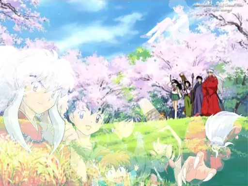 Adegan aksi seru dari anime Inuyasha Gambar adegan aksi Inuyasha
