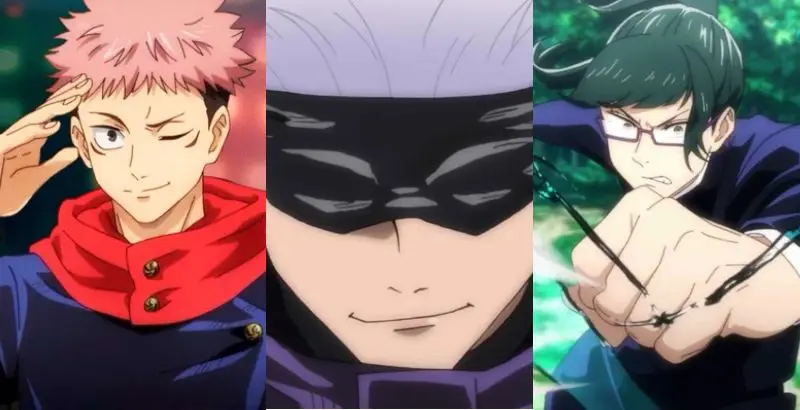 Karakter-karakter Utama Jujutsu Kaisen Gambar para karakter utama Jujutsu Kaisen
