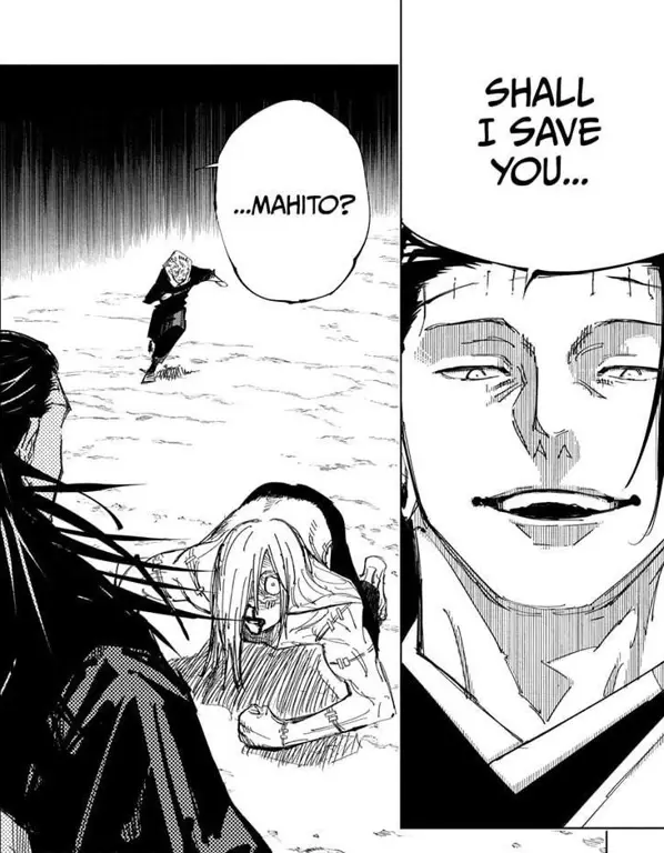 Adegan pertarungan epik yang memukau Gambar adegan pertarungan menegangkan dalam Jujutsu Kaisen