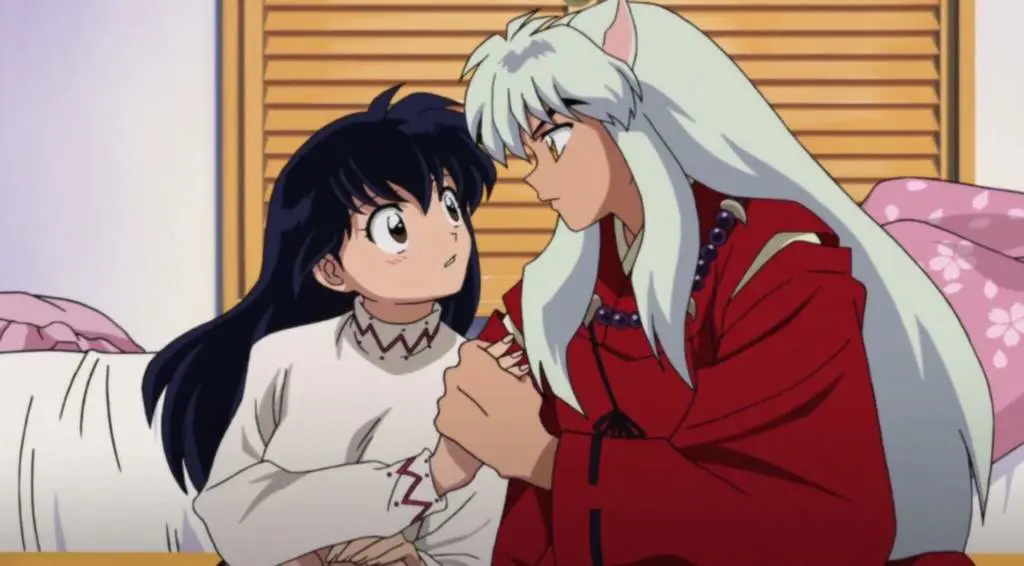 Inuyasha dan Kagome dalam Petualangan Gambar Inuyasha dan Kagome sedang berpetualang