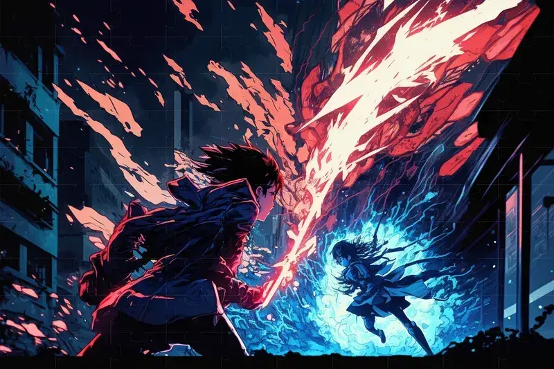 Pertarungan Anime Adegan pertarungan anime yang epik
