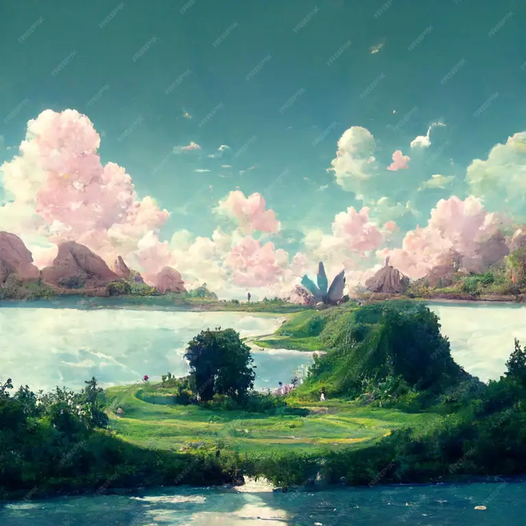 Pemandangan Anime Jepang Pemandangan alam khas anime Jepang