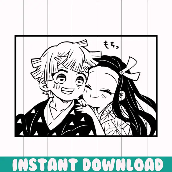Tanjiro dan Nezuko Ilustrasi Tanjiro dan Nezuko Kamado