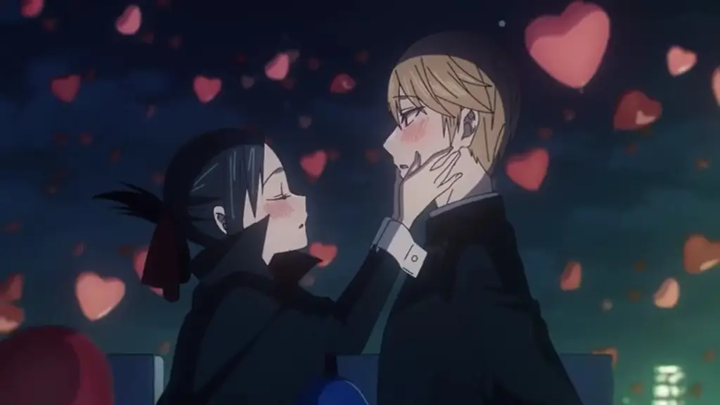 Adegan Romantis Kaguya dan Miyuki Gambar adegan menarik dari anime Kaguya-sama