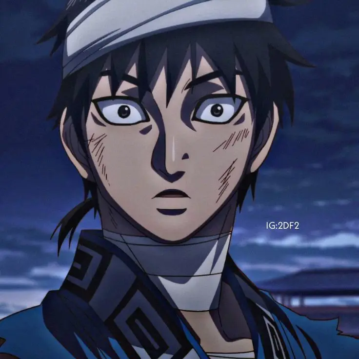 Potret Li Xin, salah satu karakter utama Karakter Li Xin di anime Kingdom