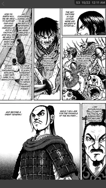 Para Ksatria Kerajaan Qin Karakter-karakter utama dalam anime Kingdom