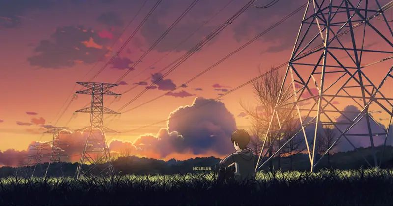 Animasi Khas Makoto Shinkai Gaya animasi khas Makoto Shinkai yang detail dan indah