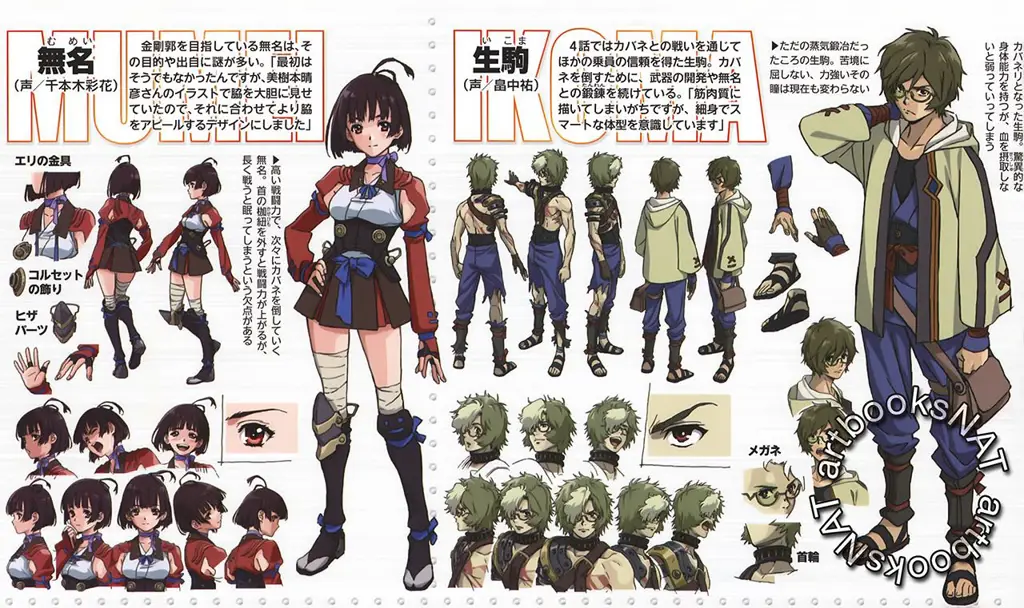 Karakter-karakter utama dan pendukung dalam anime Para karakter dalam Koutetsujou no Kabaneri