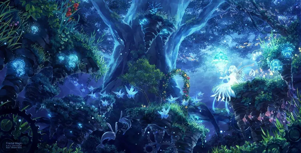 Dunia magis Kuusen Madoushi Kouhosei no Kyoukan Pemandangan magis dari anime
