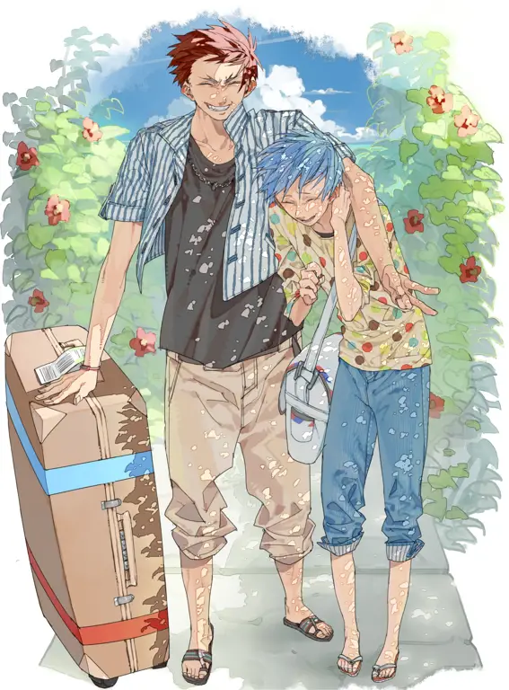 Kerja sama Kuroko dan Kagami dalam Kuroko no Basket Kuroko dan Kagami, duo andalan Seirin High