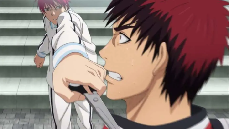 Adegan menegangkan dalam pertandingan basket Kuroko no Basket Gambar adegan seru dari anime Kuroko no Basket