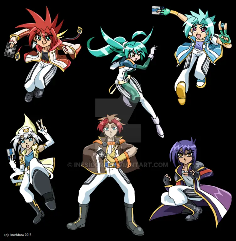 Karakter Anime Aksi Terbaru Berbagai karakter anime dalam pose aksi