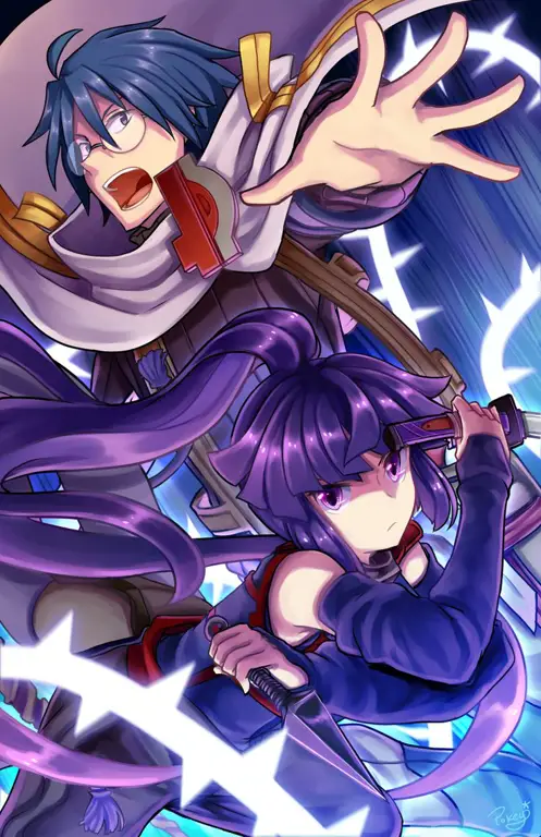 Pertempuran Strategis Para karakter Log Horizon bertarung dengan strategi yang matang