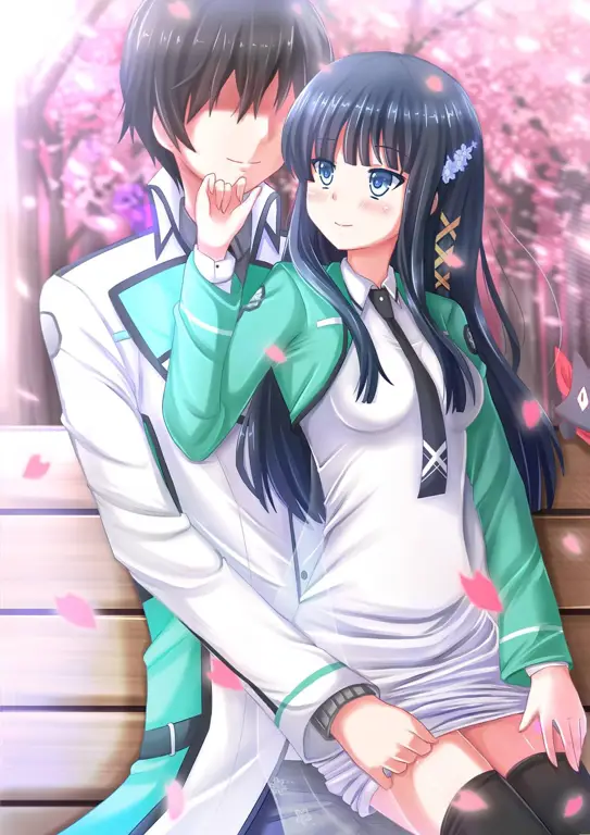 Tatsuya dan Miyuki Gambar Shiba Tatsuya dan Shiba Miyuki dari Mahouka Koukou no Rettousei