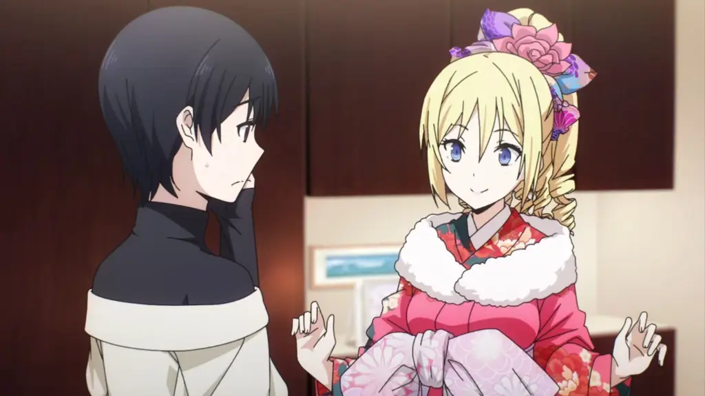Adegan aksi dari anime Gambar adegan anime Mahouka Koukou no Rettousei