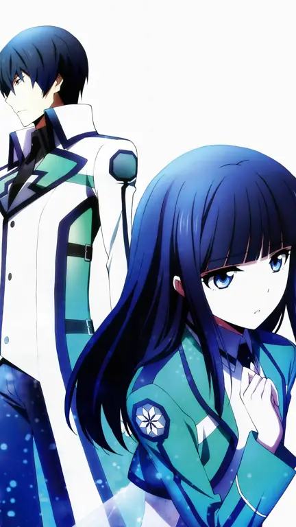 Tatsuya dan Miyuki Gambar Tatsuya dan Miyuki dari Mahouka Koukou no Rettousei