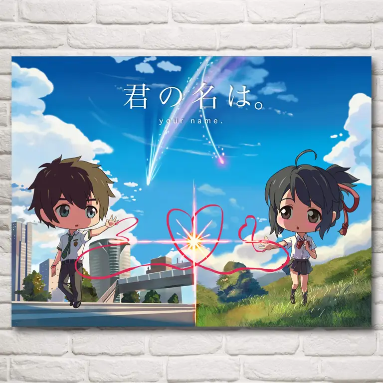 Poster film Your Name. Poster anime Your Name.